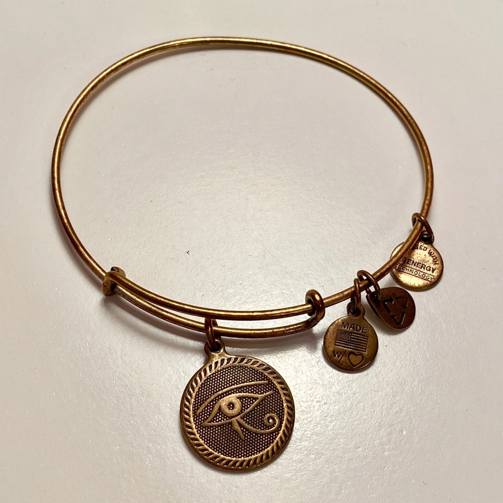 Alex and Ani Evil Eye Bangle Gold